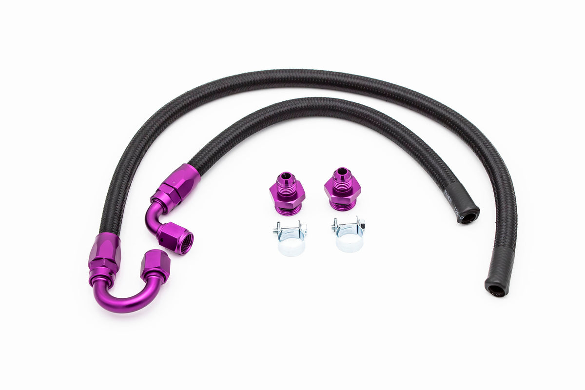 1.8T Plug and Play AN Hoses for Carrot Top Tuning High Flow Fuel Rail | Audi B5 Longitudinal Carrot Top Tuning