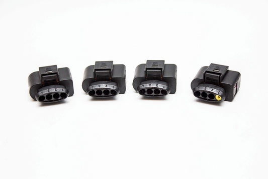 4pcs Ignition Coil Connector Repair Plug Wiring Audi VW GTI Golf Jetta Passat Carrot Top Tuning