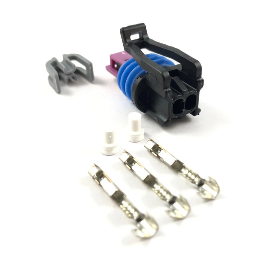 GM Delphi Aptiv Gen 3 2-Pin Coolant Temp (ECT) Sensor Connector Kit – Purple Lock VTI