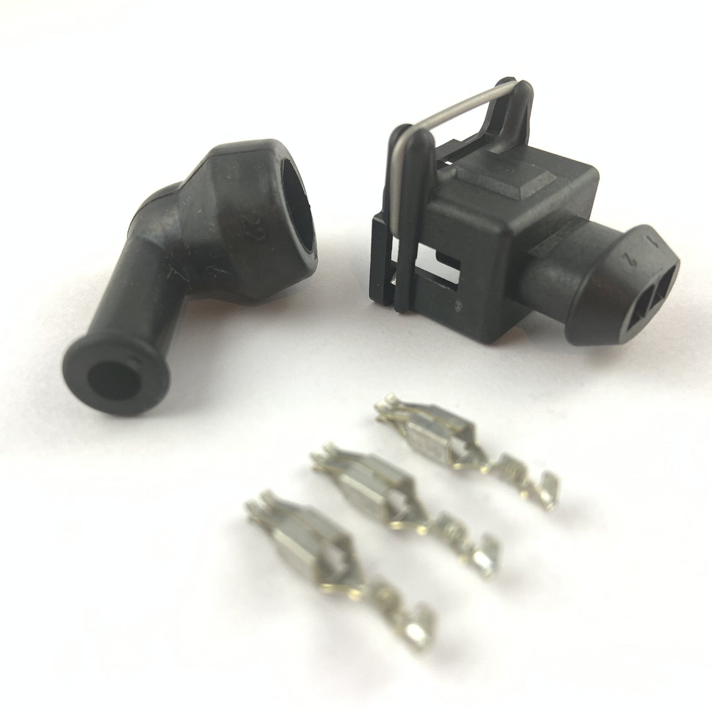 Bosch LK-2 EV1 2-Pin Fuel Injector Connector Kit w/ Boot Carrot Top Tuning