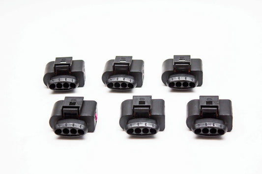 6pcs Ignition Coil Connector Repair Plug Wiring Audi VW GTI Golf Jetta Passat Carrot Top Tuning