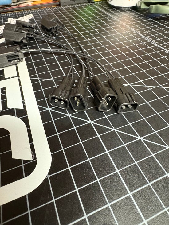 Honda OBD2 to EV6 Injector Jumper Harness – 6" Milspec Pigtails (Set of 4)