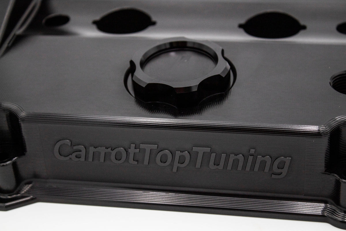 1.8T AGN CNC Billet T6061 Aluminum Tappet Valve Cover V2 | VW, Audi Carrot Top Tuning