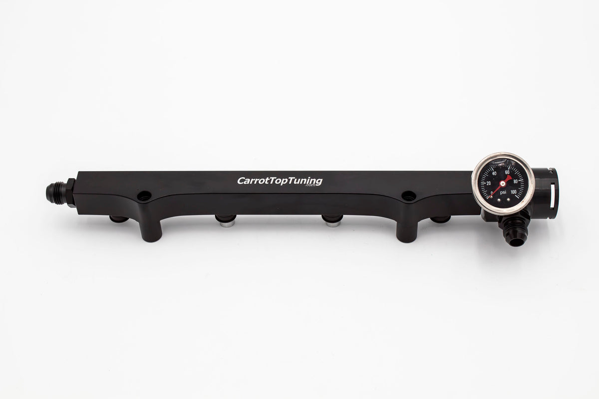 1.8T High Flow Fuel Rail | AN Fitting Ready | Audi Volkswagen Carrot Top Tuning