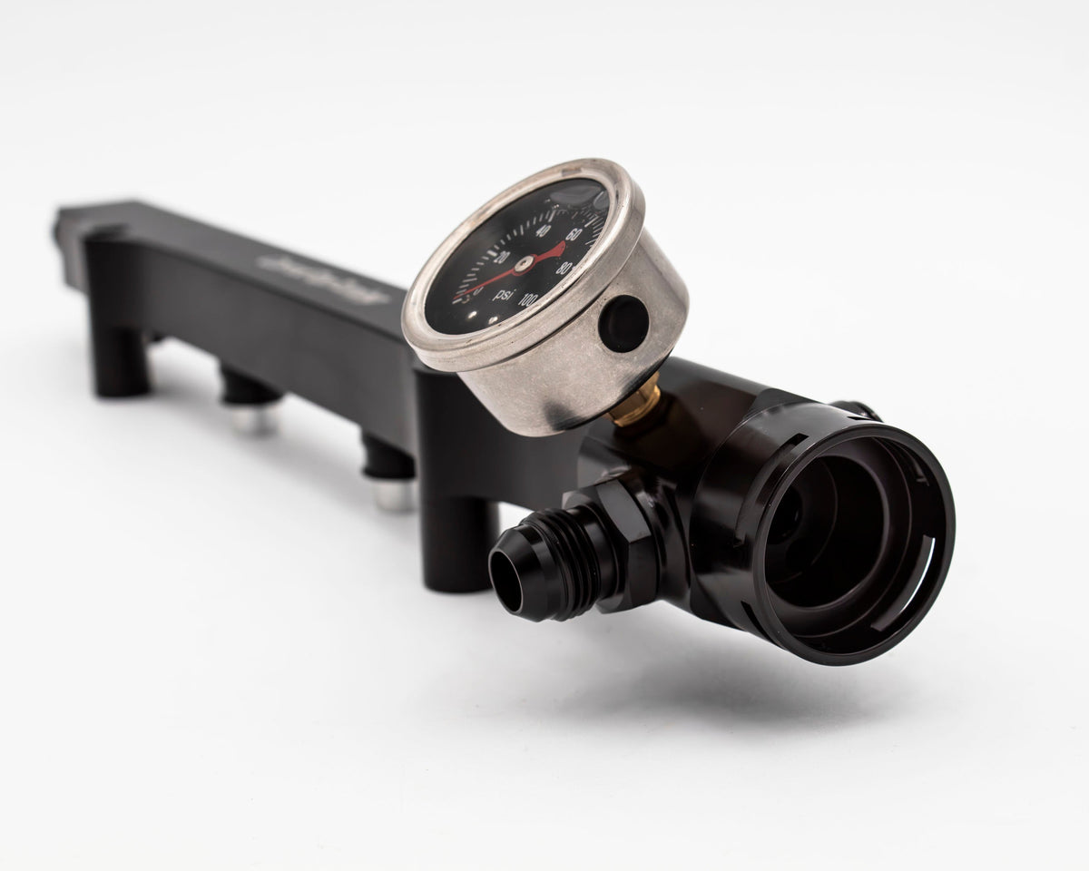 1.8T High Flow Fuel Rail | AN Fitting Ready | Audi Volkswagen Carrot Top Tuning