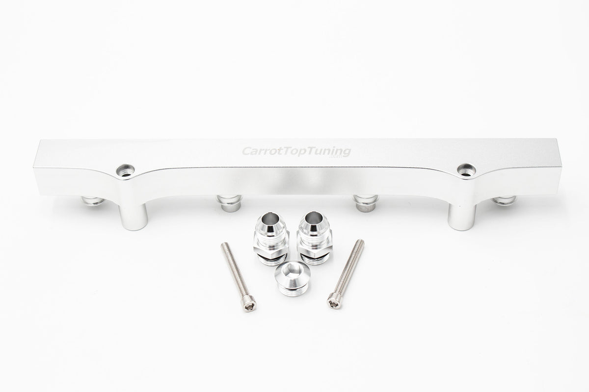1.8T High Flow Fuel Rail | AN Fitting Ready | Audi Volkswagen V2 Carrot Top Tuning