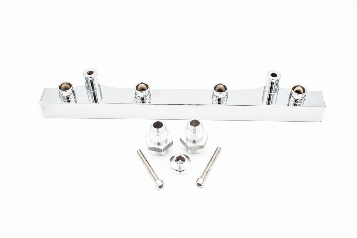 1.8T High Flow Fuel Rail | AN Fitting Ready | Audi Volkswagen V2 Carrot Top Tuning