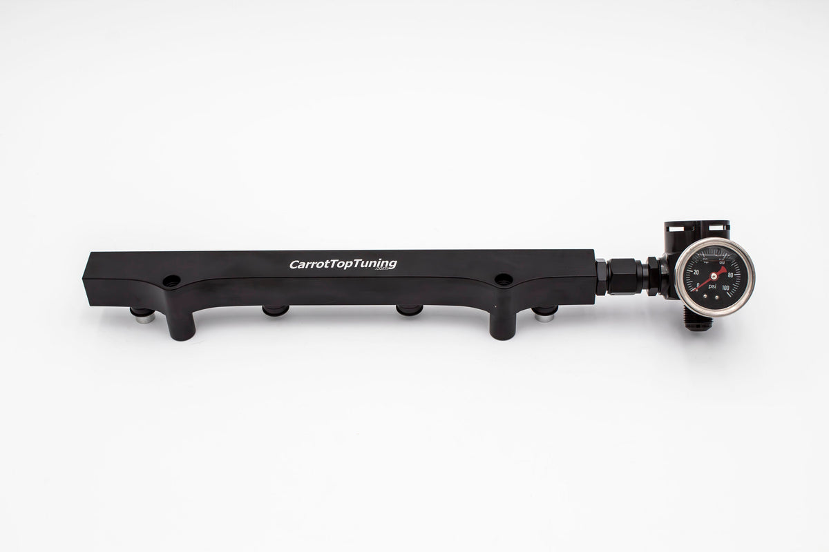 1.8T High Flow Fuel Rail | AN Fitting Ready | Audi Volkswagen V2 Carrot Top Tuning