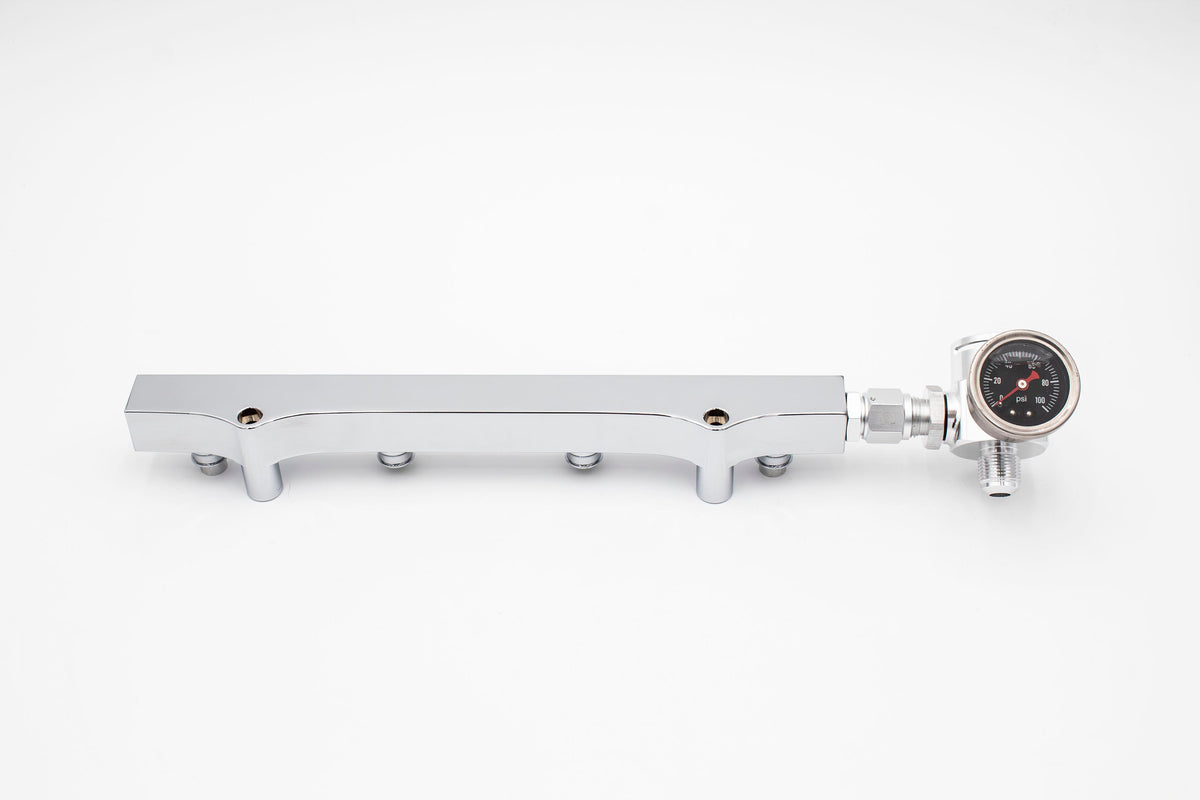 1.8T High Flow Fuel Rail | AN Fitting Ready | Audi Volkswagen V2 Carrot Top Tuning