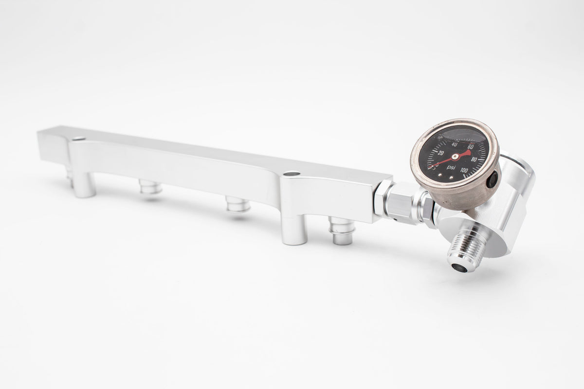 1.8T High Flow Fuel Rail | AN Fitting Ready | Audi Volkswagen V2 Carrot Top Tuning