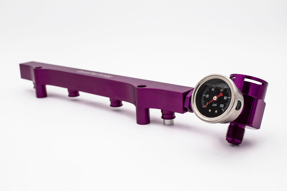 1.8T High Flow Fuel Rail | AN Fitting Ready | Audi Volkswagen V2 Carrot Top Tuning