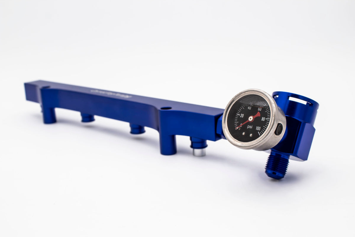 1.8T High Flow Fuel Rail | AN Fitting Ready | Audi Volkswagen V2 Carrot Top Tuning