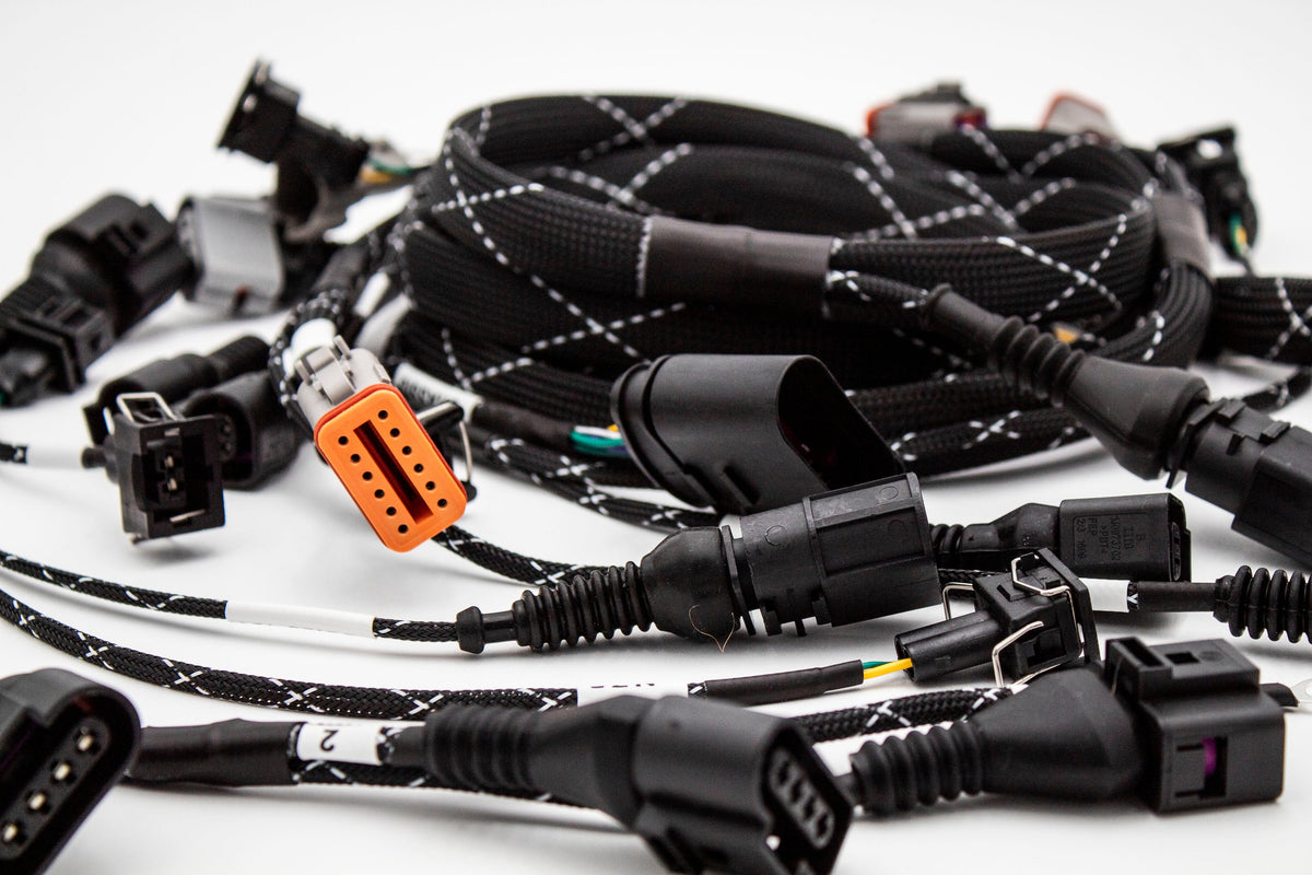 1.8T MK4 Wire Tucked Complete Engine Harness AWP, AWW, BEA, BAM - V2 Carrot Top Tuning