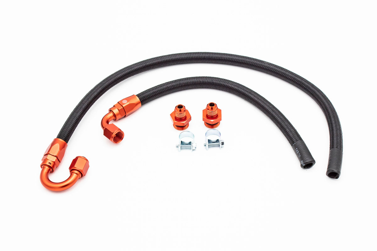 1.8T Plug and Play AN Hoses for Carrot Top Tuning High Flow Fuel Rail | Audi B5 Longitudinal Carrot Top Tuning