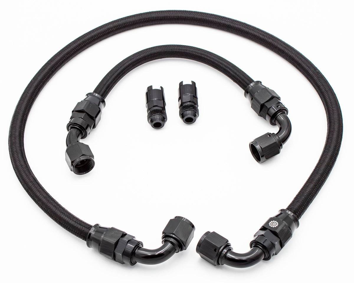 1.8T Plug and Play AN Hoses for Carrot Top Tuning High Flow Fuel Rail MK4 8N | Audi Volkswagen | Transverse Carrot Top Tuning