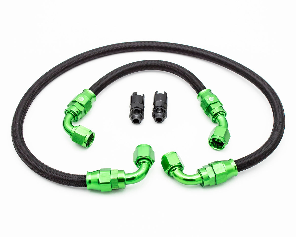 1.8T Plug and Play AN Hoses for Carrot Top Tuning High Flow Fuel Rail MK4 8N | Audi Volkswagen | Transverse Carrot Top Tuning