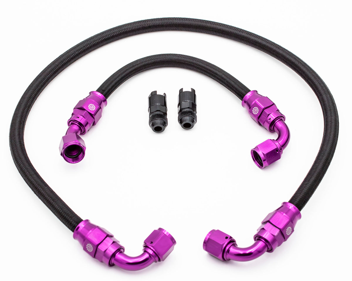 1.8T Plug and Play AN Hoses for Carrot Top Tuning High Flow Fuel Rail MK4 8N | Audi Volkswagen | Transverse Carrot Top Tuning