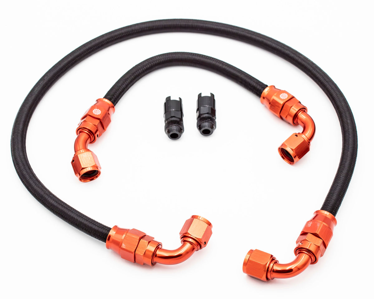 1.8T Plug and Play AN Hoses for Carrot Top Tuning High Flow Fuel Rail MK4 8N | Audi Volkswagen | Transverse Carrot Top Tuning
