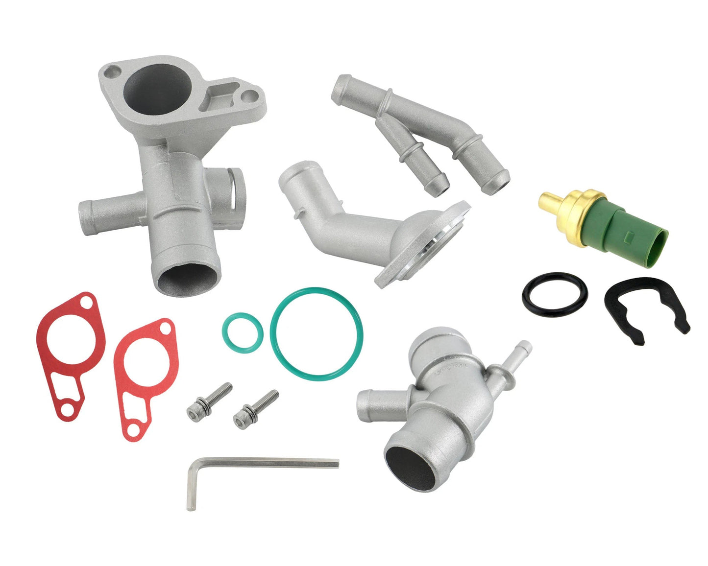 VW Audi Seat Leon Cast Aluminum Flanges MK4 Jetta GLI 337/20AE Golf, TT MK1 1.8T Carrot Top Tuning