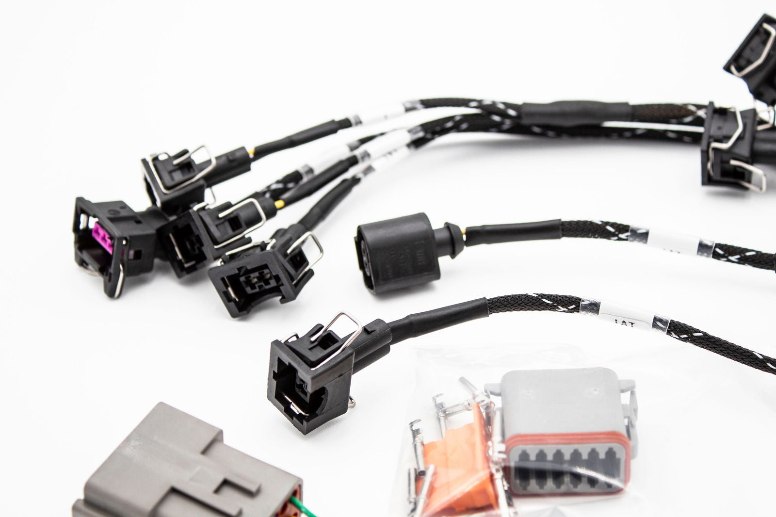 1.8T Injector Tuck Harness v2 w/ IAT, and CAM Leads | Plug n Play | VW  GTI Jetta Golf | Audi TT Carrot Top Tuning
