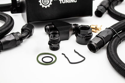 1.8T PnP Dual Breather Oil Catch Can Kit for CTT Cast or Billet Valve Cover - VW MK4 Audi TT Carrot Top Tuning