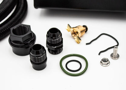 1.8T PnP Dual Breather Oil Catch Can Kit for OEM Stock Valve Cover - VW MK4 Audi TT Carrot Top Tuning