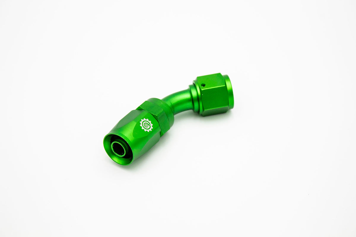 -10 AN 10AN 45 Degree Female Aluminum Hose End Fitting Carrot Top Tuning