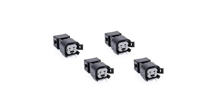 4x USCAR EV6 & EV14 Female to EV1 Male Fuel Injector Connectors Adapters VW AUDI Carrot Top Tuning