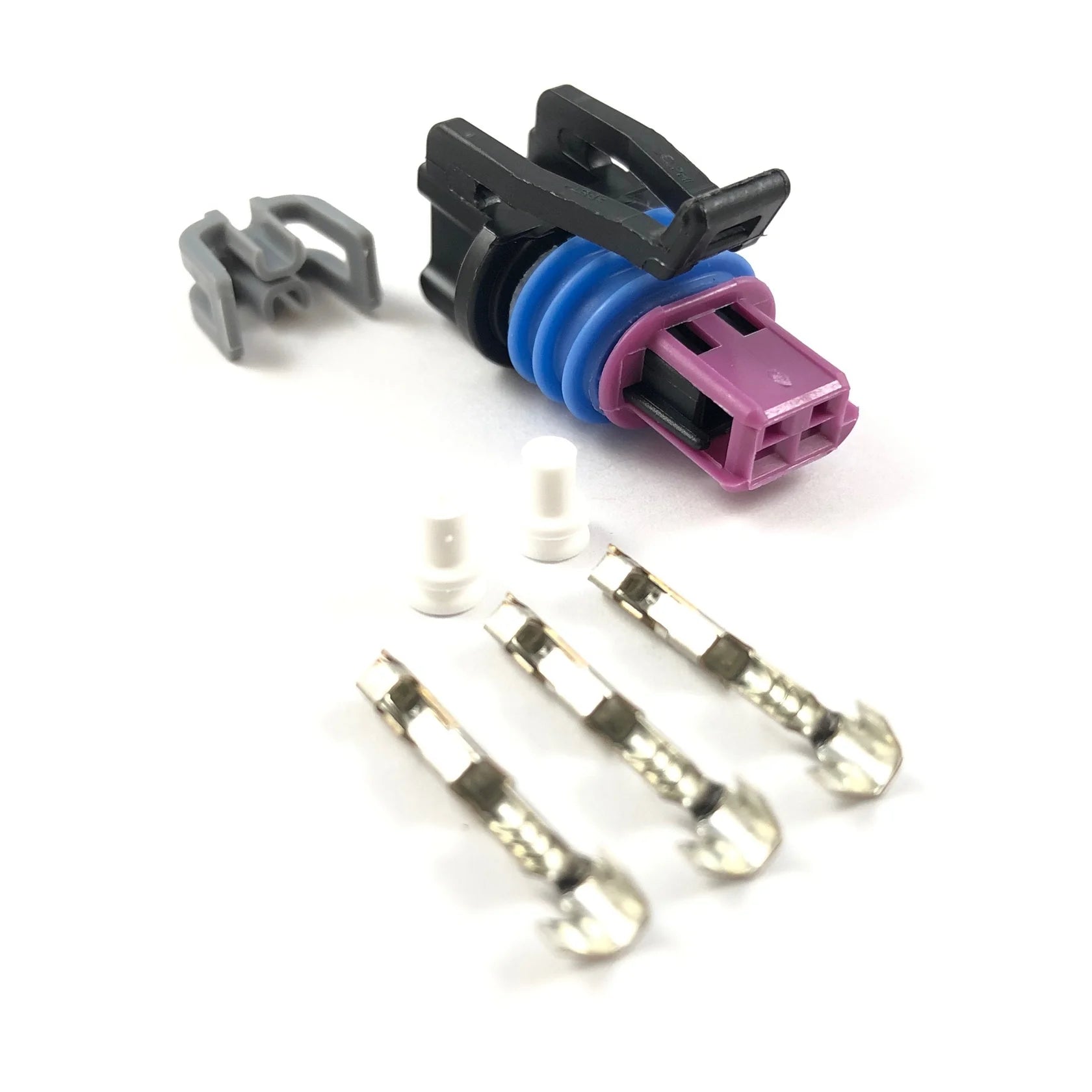 GM Delphi Aptiv Gen 3 2-Pin Coolant Temp (ECT) Sensor Connector Kit – Purple Lock VTI