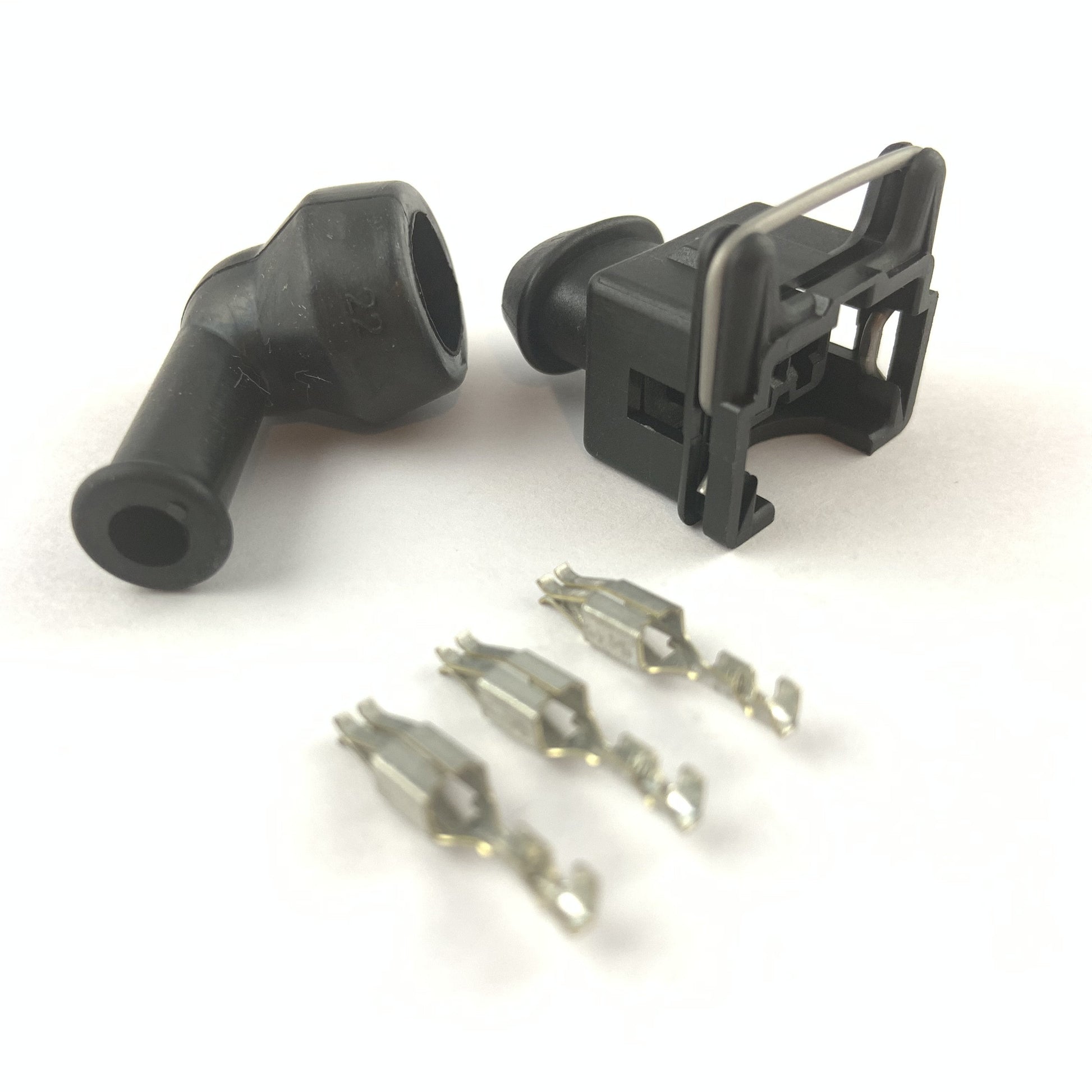 Bosch LK-2 EV1 2-Pin Fuel Injector Connector Kit w/ Boot Carrot Top Tuning