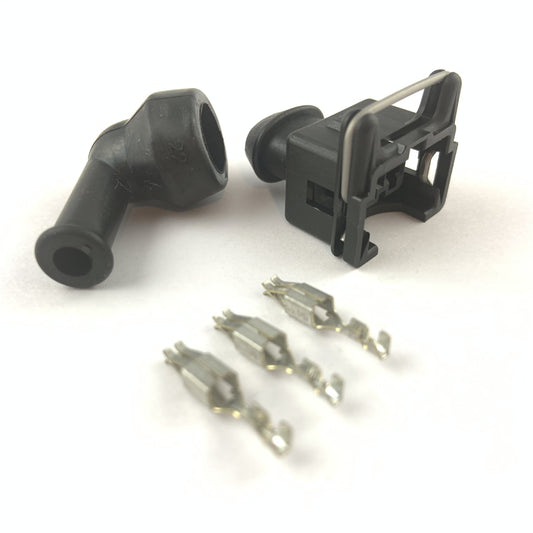 Bosch LK-2 EV1 2-Pin Fuel Injector Connector Kit w/ Boot Carrot Top Tuning