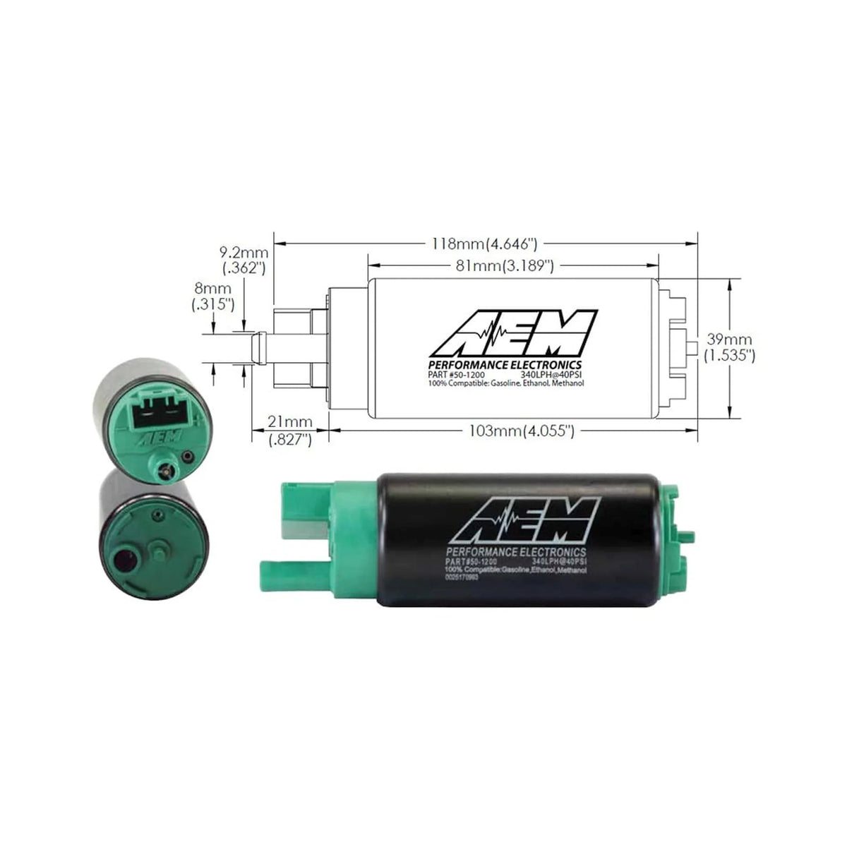 AEM 340 lph Fuel Pump 50-1200
