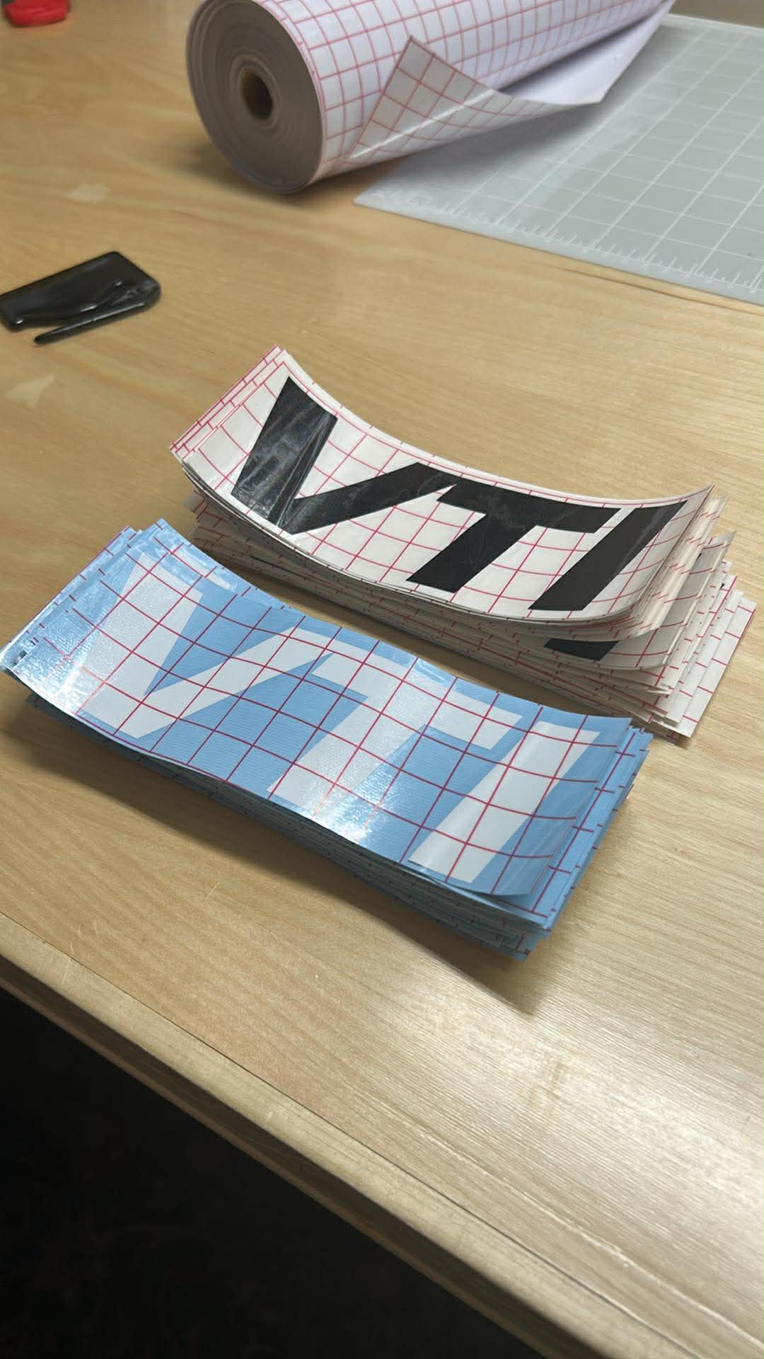 2”x5” Die-Cut Decals/Slaps VTI