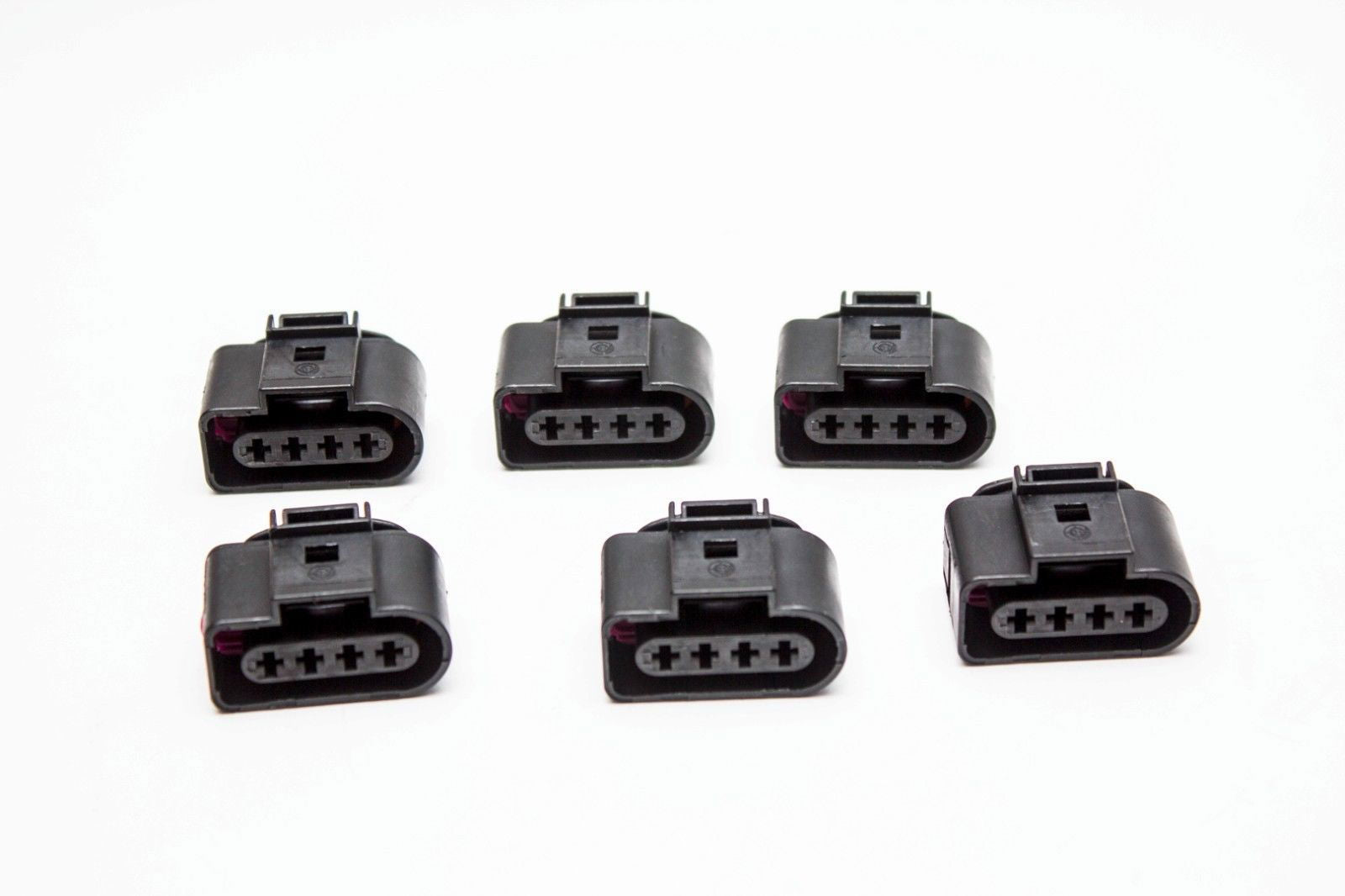 6pcs Ignition Coil Connector Repair Plug Wiring Audi VW GTI Golf Jetta Passat Carrot Top Tuning