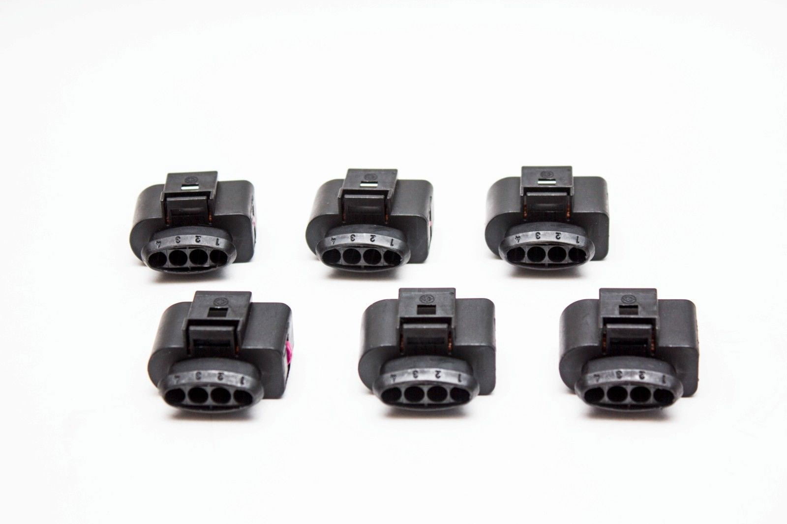 6pcs Ignition Coil Connector Repair Plug Wiring Audi VW GTI Golf Jetta Passat Carrot Top Tuning