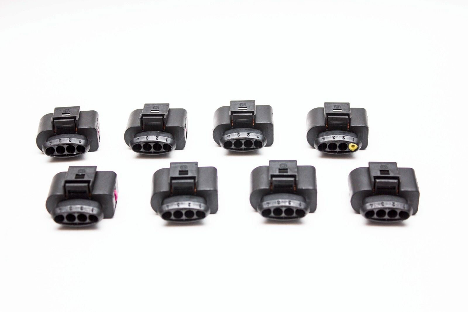 8pcs Ignition Coil Connector Repair Plug Wiring Audi VW GTI Golf Jetta Passat Carrot Top Tuning