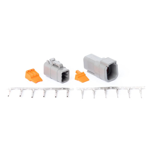 Deutsch DTM 6-Pin Connector Kit with Terminals – Complete Male & Female Sealed Set VTI