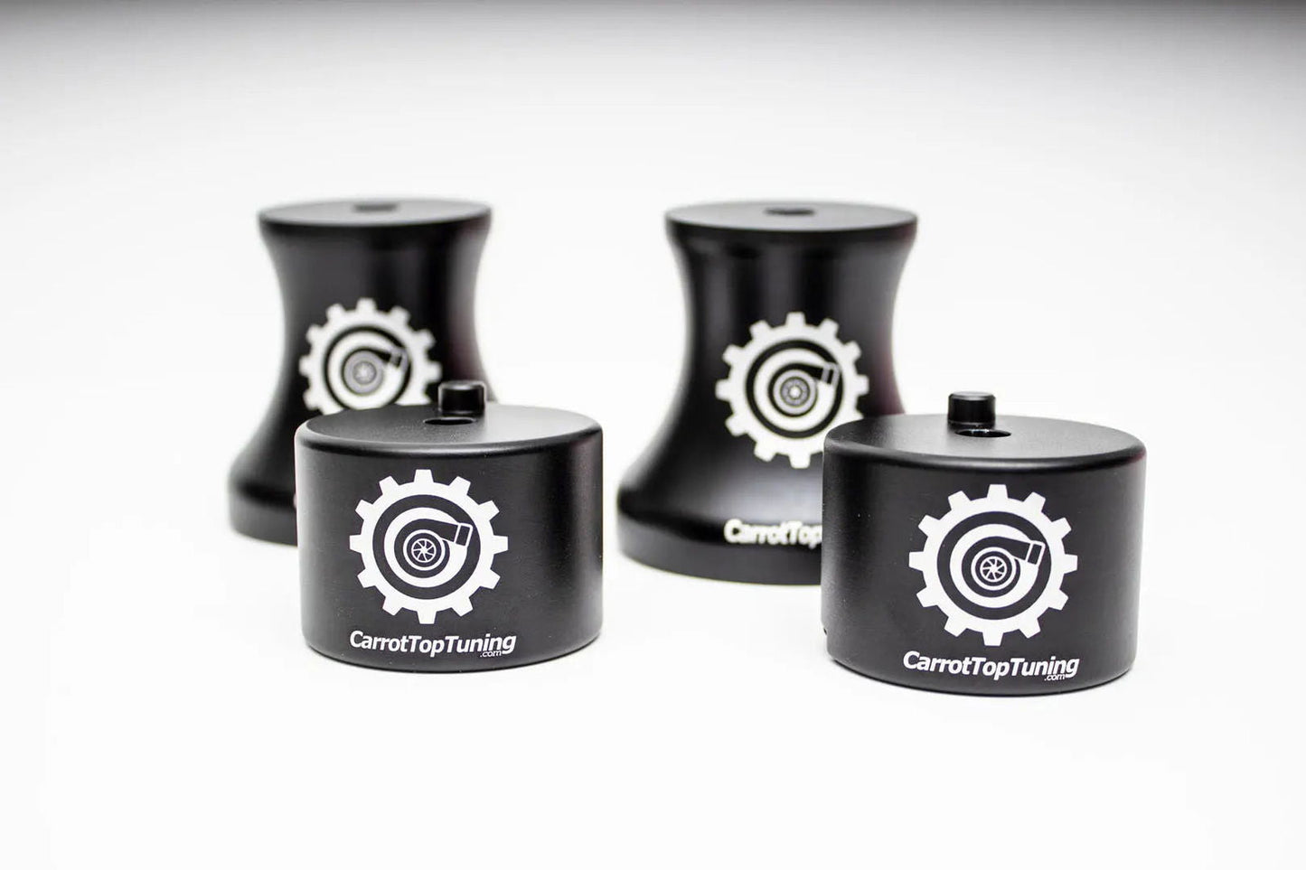 E36 E46 Z3 Z4 Solid Billet Aluminum Motor and Transmission Mount Kit - BLACK V3 Carrot Top Tuning