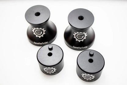 E36 E46 Z3 Z4 Solid Billet Aluminum Motor and Transmission Mount Kit - BLACK V3 Carrot Top Tuning