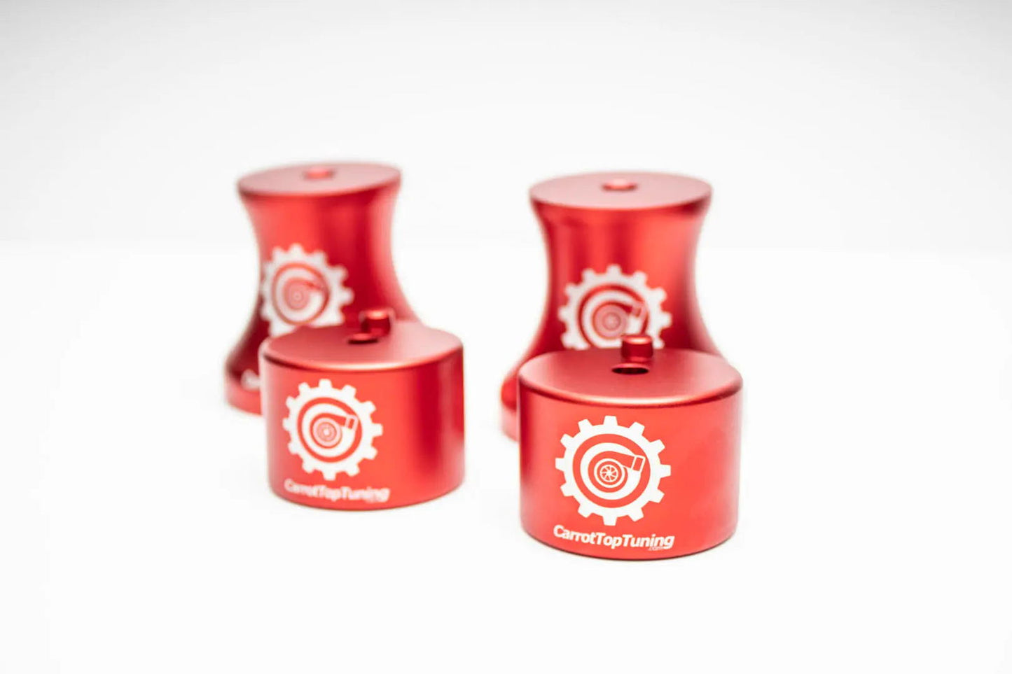 E36 E46 Z3 Z4 Solid Billet Aluminum Motor and Transmission Mount Kit - RED V3 Carrot Top Tuning