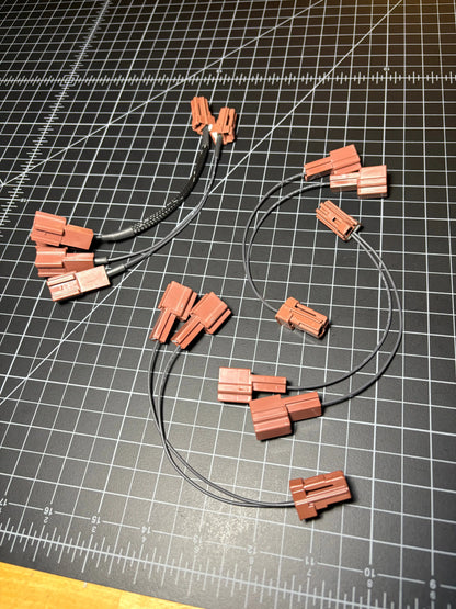 Honda fuse box accessory plug splitter adapter with OEM Honda connectors and mil-spec wiring