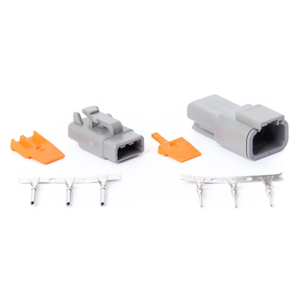 Deutsch DTM 3-Pin Connector Kit with Terminals – Complete Male & Female Sealed Set VTI