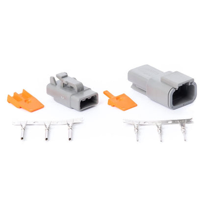 Deutsch DTM 3-Pin Connector Kit with Terminals – Complete Male & Female Sealed Set VTI