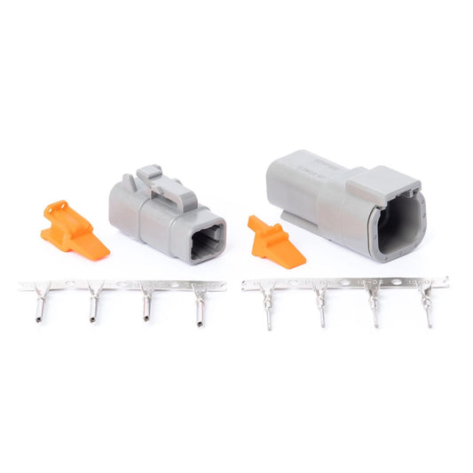 Deutsch DTM 4-Pin Connector Kit with Terminals – Complete Male & Female Sealed Set VTI