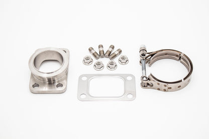 SS304 CNC Cast T3 to GT / GTX / G Series / Precision PTE Tial Turbo V-Band (VBand) Inlet Adapter Flange Carrot Top Tuning