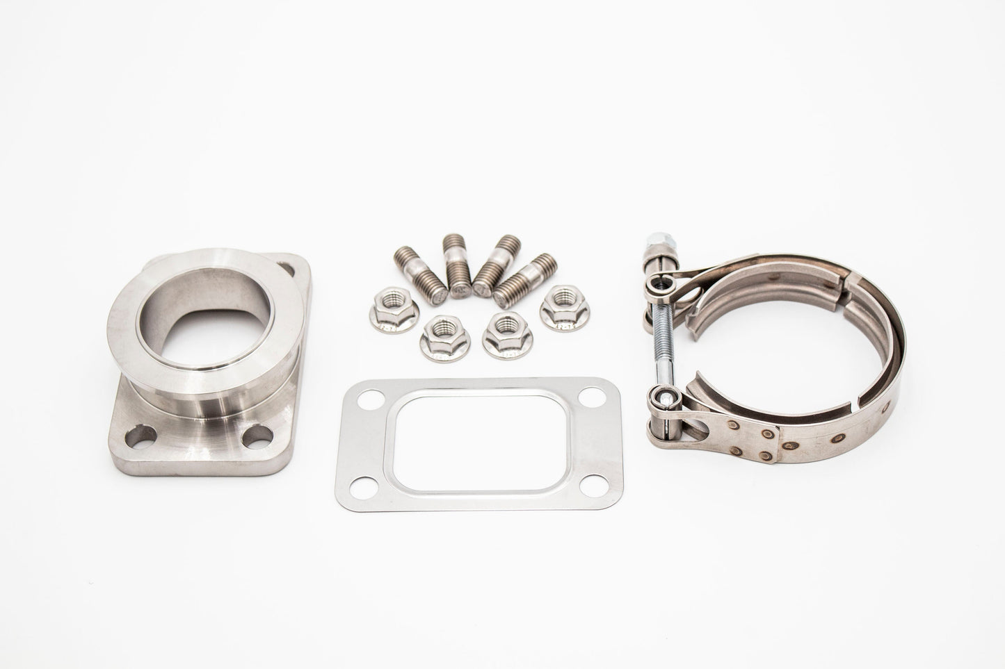 SS304 CNC Cast T3 to GT / GTX / G Series / Precision PTE Tial Turbo V-Band (VBand) Inlet Adapter Flange Carrot Top Tuning