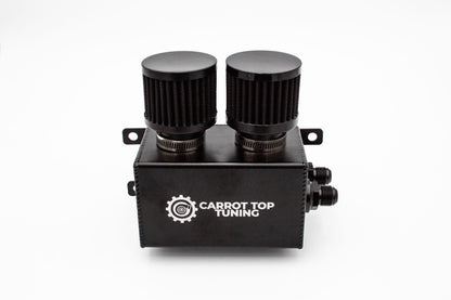 VW 1.8T PnP Dual Breather Oil Catch Can Kit for MK1/MK2 Golf GTI Rabbit Jetta Carrot Top Tuning