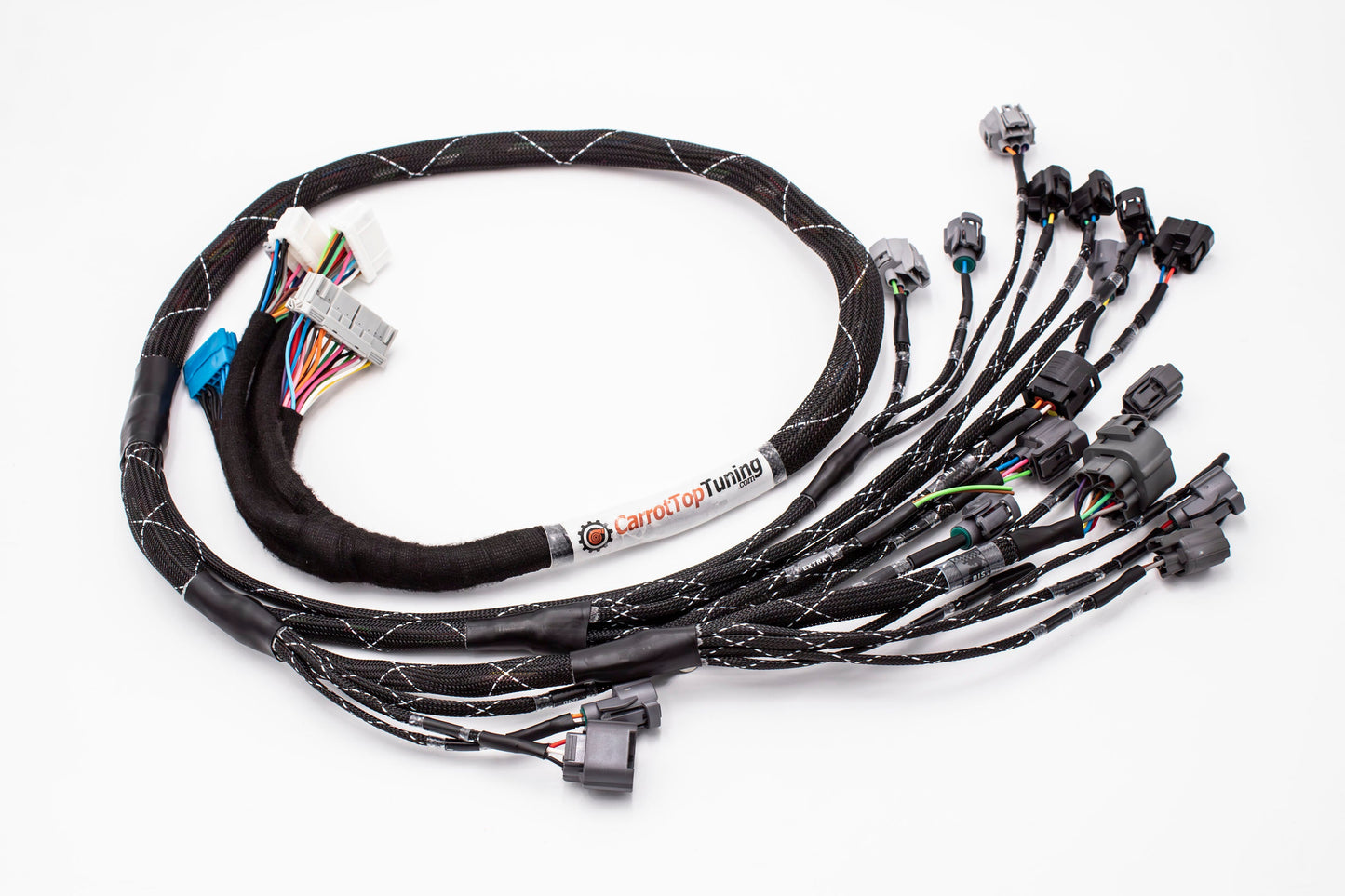 D & B-Series OBD2 Engine Tucked Engine Harness Kit w/ Subharness | 92-95 Civic EG EJ Carrot Top Tuning