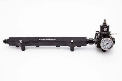 1.8T High Flow Fuel Rail w/ Adjustable FPR (Fuel Pressure Regulator) | AN Fitting Ready | Audi Volkswagen Carrot Top Tuning