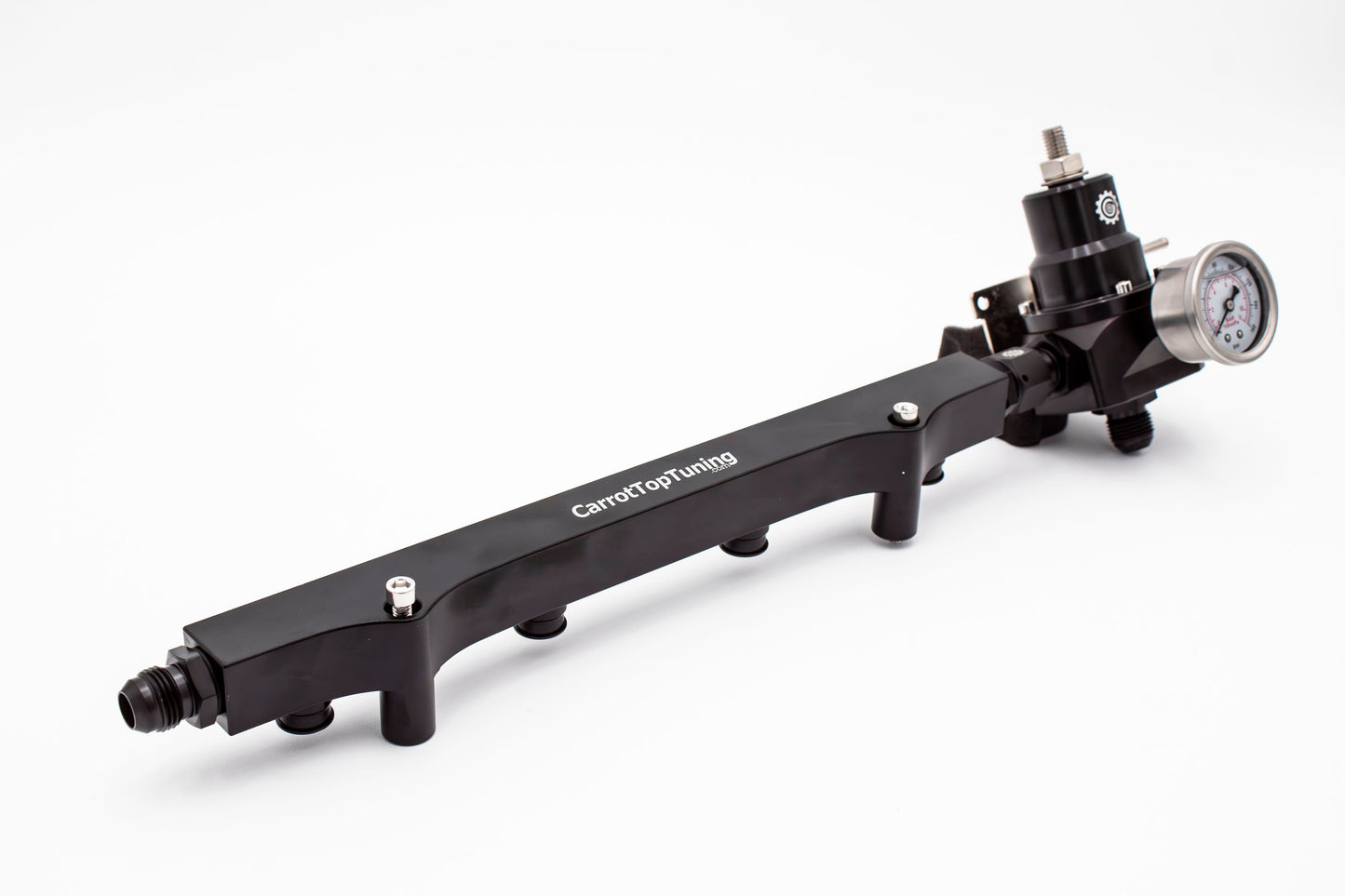 1.8T High Flow Fuel Rail w/ Adjustable FPR (Fuel Pressure Regulator) | AN Fitting Ready | Audi Volkswagen Carrot Top Tuning